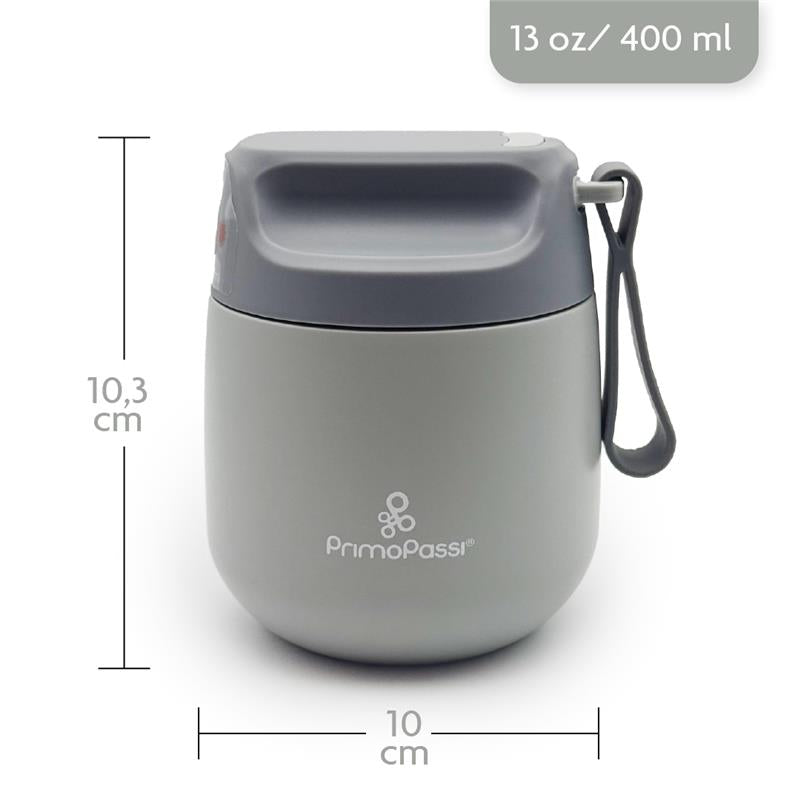 Primo Passi - Baby Insulated Food Jar 12Oz/350Ml, Grey Image 4