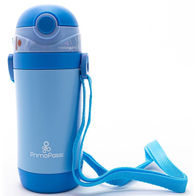 Primo Passi - Insulated Straw Bottle 12oz/350ml, Blue Image 1