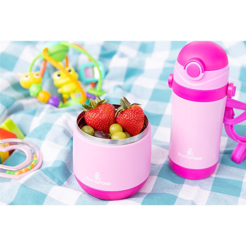 Primo Passi - Insulated Straw Bottle 12oz/360ml, Pink Image 7