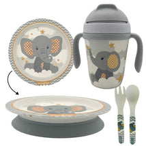 Primo Passi Kids Bamboo Set Suction Plate & Cup - Little Elephant Image 1