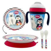 Primo Passi - Kids Bamboo Set Suction Plate & Cup, Winter Friends Image 1