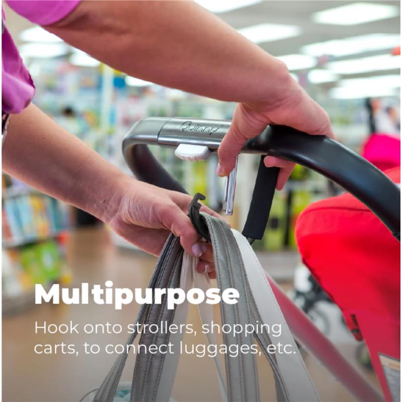 Primo Passi - 2Pk Large Stroller Hook, Pink Image 4