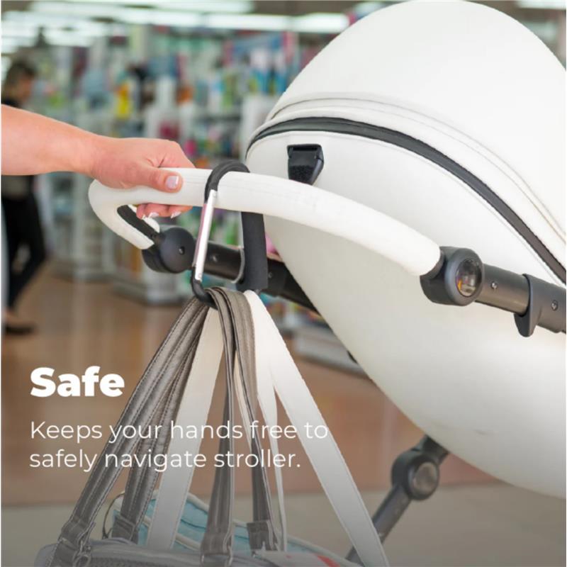 Primo Passi - 2Pk Large Stroller Hook, Pink Image 6