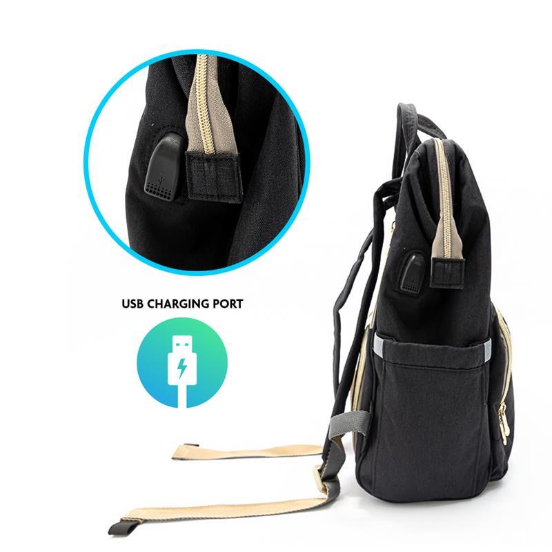 Primo Passi - Diaper Bag Backpack Lucca, Black Image 3