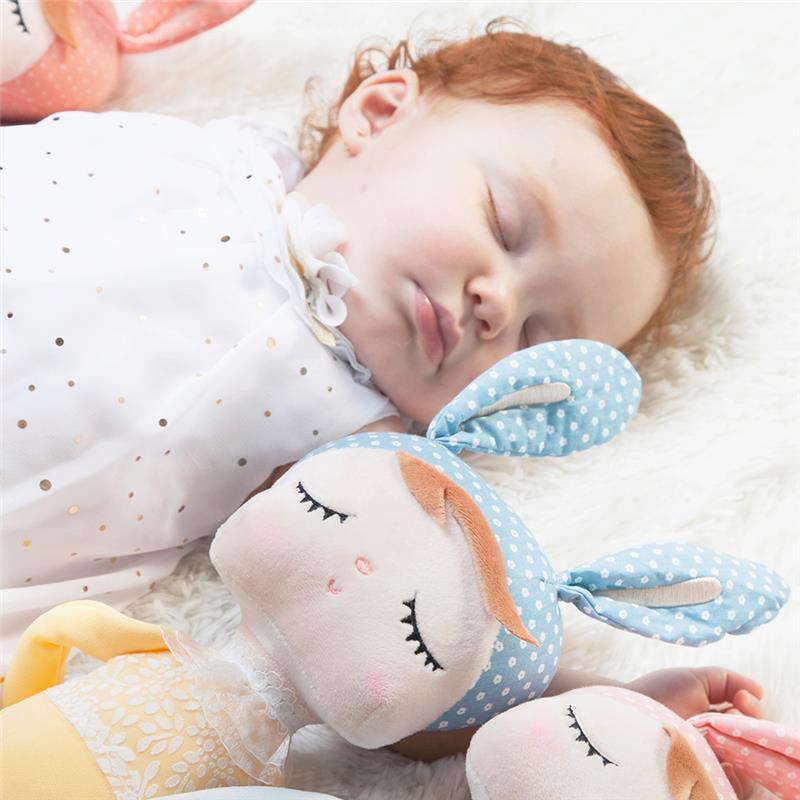 Primo Passi Metoo Angela 13 Plush Doll Sleeping Baby Girl - Grey Image 3