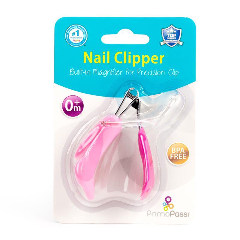 Primo Passi Nail Clipper W/ Magnifier (Pink) Image 6