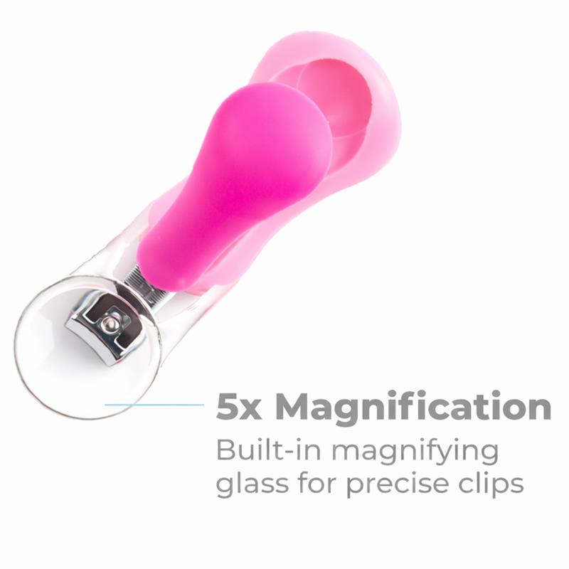 Primo Passi - Pink Baby Nail Clipper With Magnifier. Image 3
