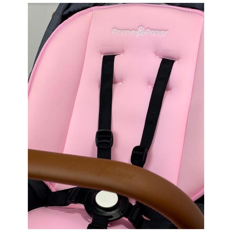 Primo Passi New Universal Stroller Liner, Stroller Protector, Car Seat Liner, Light Pink Image 6