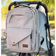 Primo Passi PerTutti Baby Diaper Bag Backpack, Beige Image 1