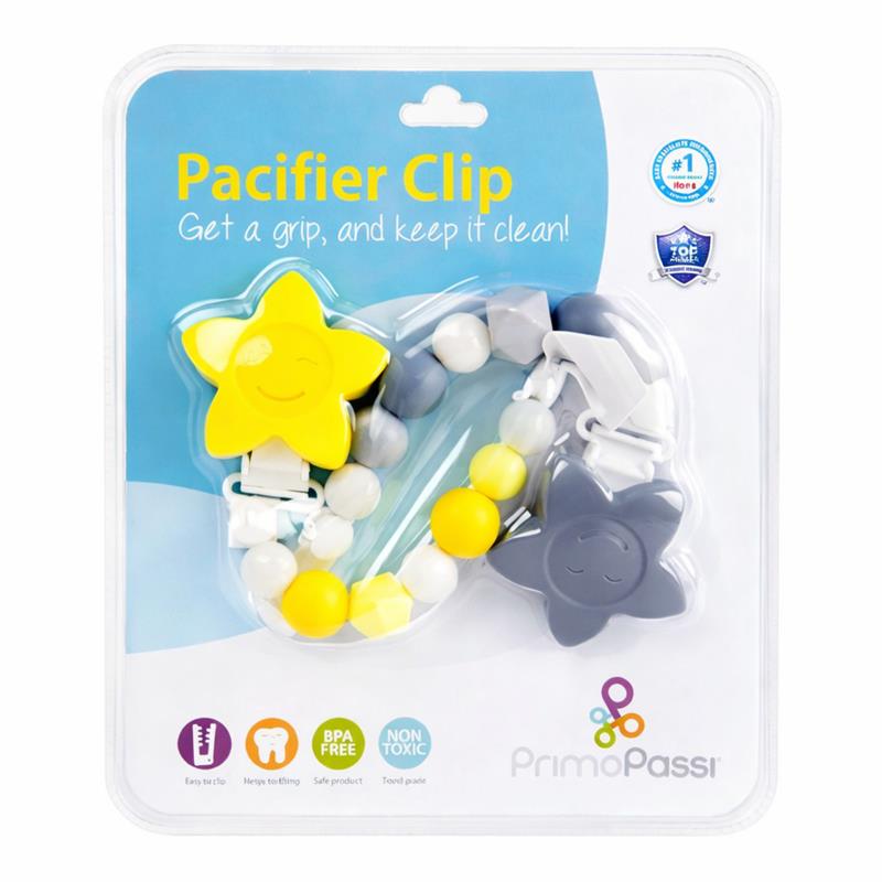 Primo Passi - Silicone Baby Pacifier Holder Clip Unisex Image 3
