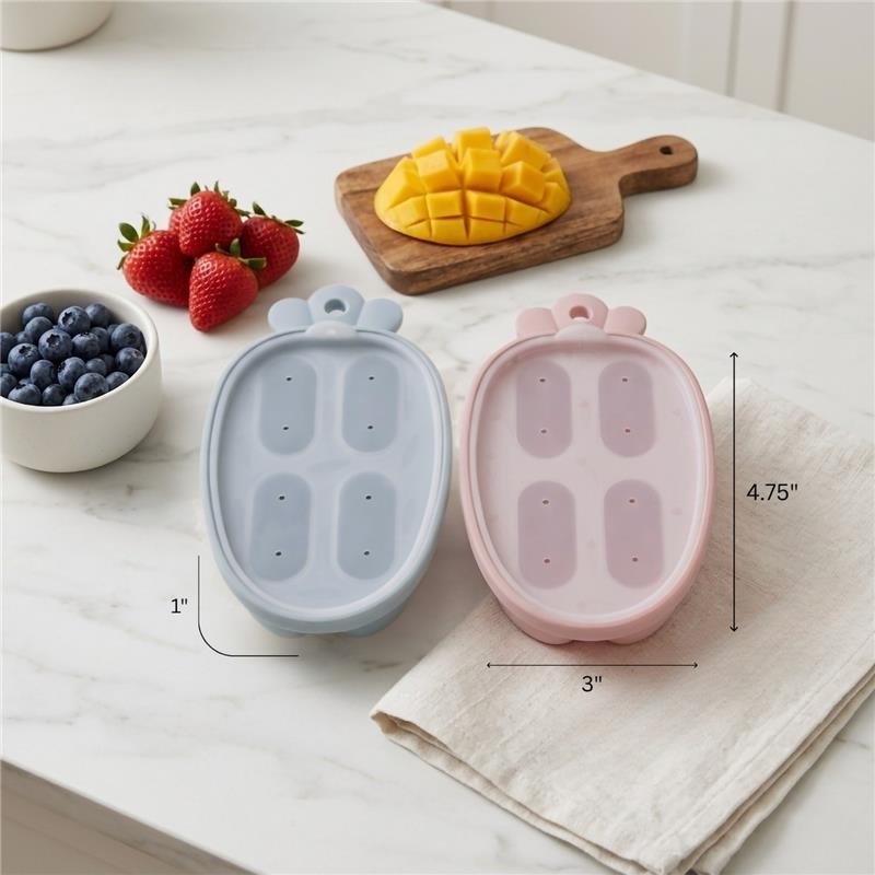 Primo Passi Silicone Carrot Freezer Dusty Blue Image 5