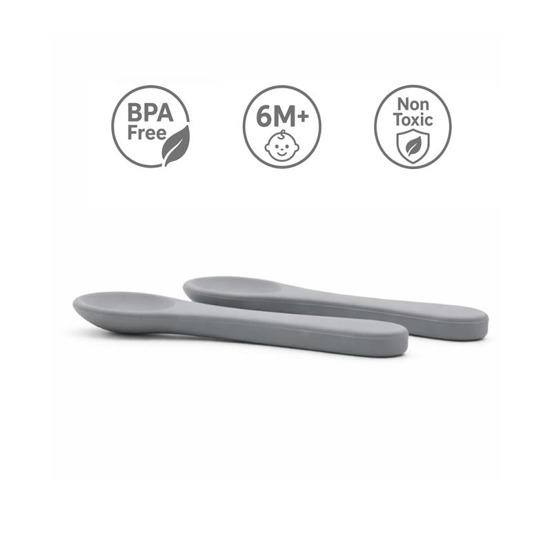 Primo Passi - Silicone Carrot Freezer + Food Feeder + Spoon 2-Pack + Suction Bowl + Suction Plate + Training Cup And Snack Cup - Senior Grey Image 6