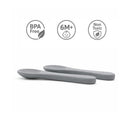 Primo Passi - Silicone Carrot Freezer + Food Feeder + Spoon 2-Pack + Suction Bowl + Suction Plate + Training Cup And Snack Cup - Senior Grey Image 6