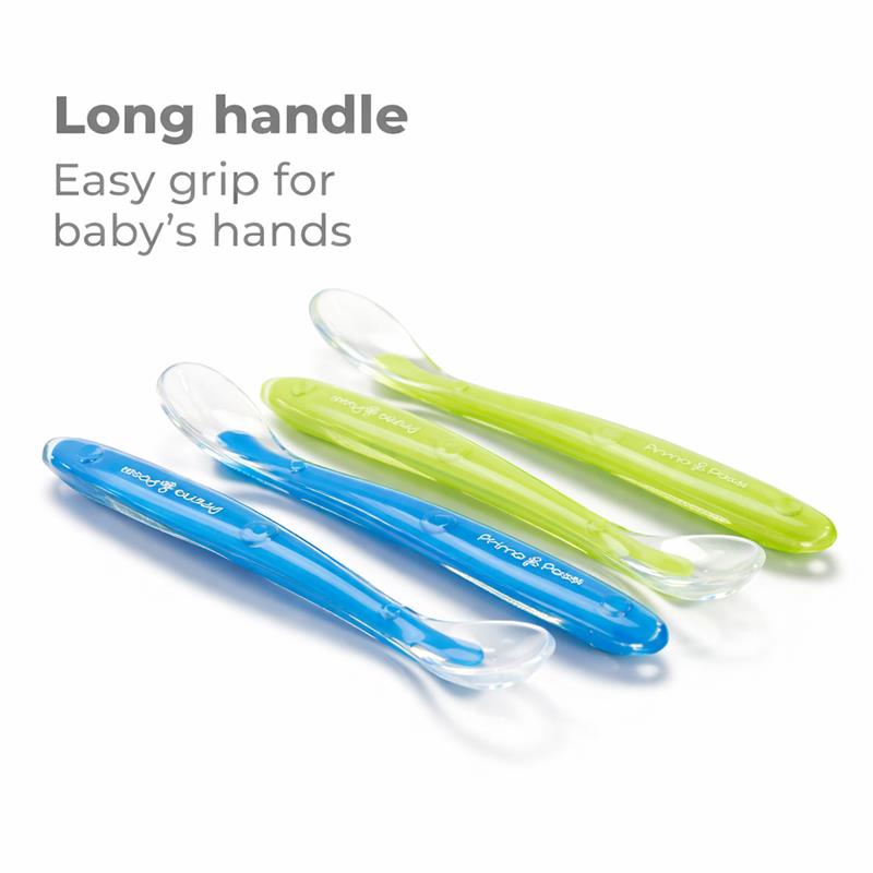 Primo Passi - 4Pk Silicone Spoon, Blue/Green Image 4
