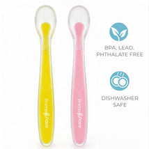 Primo Passi - 4Pk Silicone Spoon, Pink/Yellow Image 2