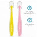 Primo Passi - 4Pk Silicone Spoon, Pink/Yellow Image 2