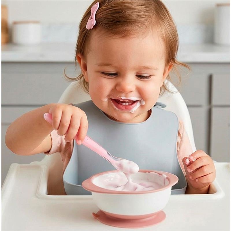 Primo Passi - 4Pk Silicone Spoon, Pink/Yellow Image 5