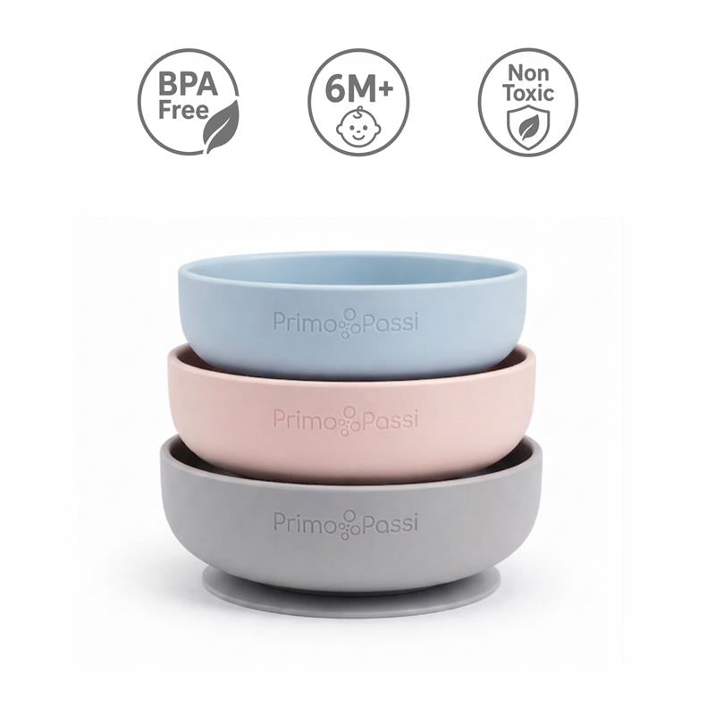 Primo Passi Silicone Suction Bowl, Rose Pink Image 6