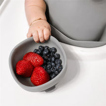 Primo Passi Silicone Suction Bowl, Senior Gray Image 2