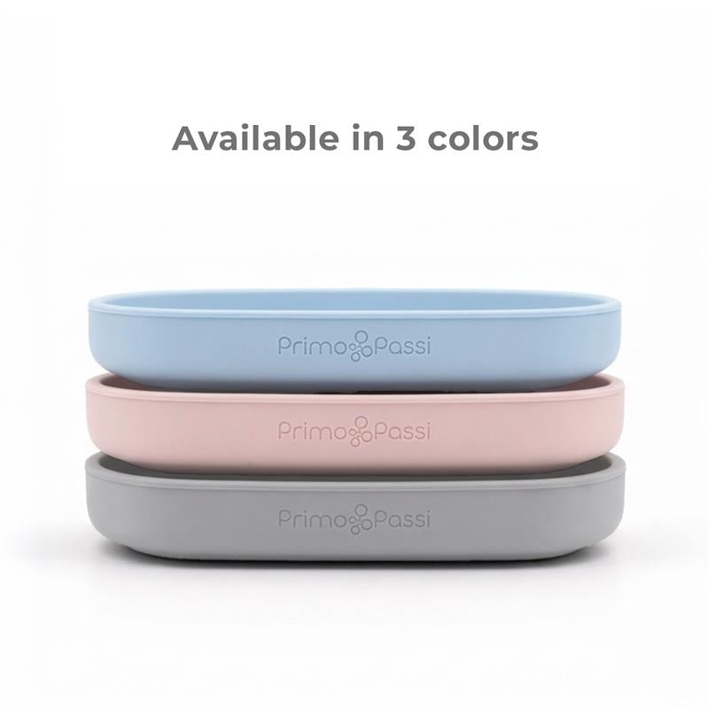 Primo Passi Silicone Suction Plate, Dusty Blue Image 2