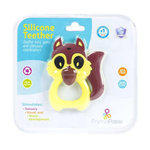 Primo Passi - Silicone Teether, Squirrel Yellow Image 2