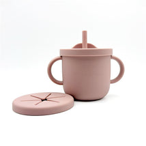 Primo Passi Silicone Training Cup & Snack Cup, Rose Pink Image 1