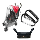 Primo Passi Stroller Handle Organizer | Baby Stroller Organizer + Stroller Hook + Stroller Rain Cover Image 1