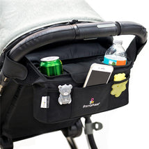 Primo Passi Stroller Handle Organizer | Baby Stroller Organizer (Black) Image 1