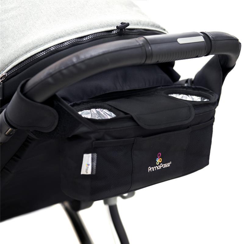 Primo Passi Stroller Handle Organizer | Baby Stroller Organizer (Black) Image 3