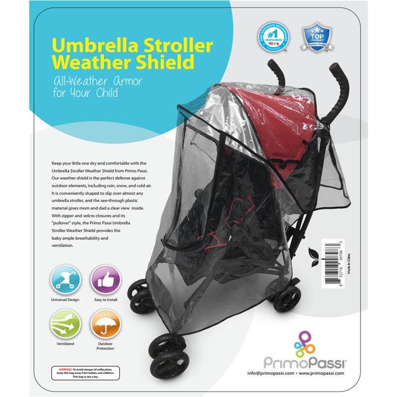 Primo Passi - Umbrella Stroller Weather Shield | Universal Rain Cover Image 2