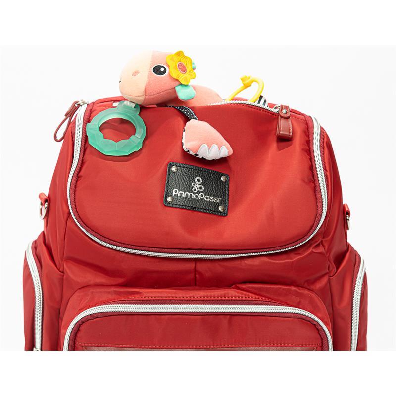 Primo Passi - Red Vittoria Diaper Bag Backpack Image 8