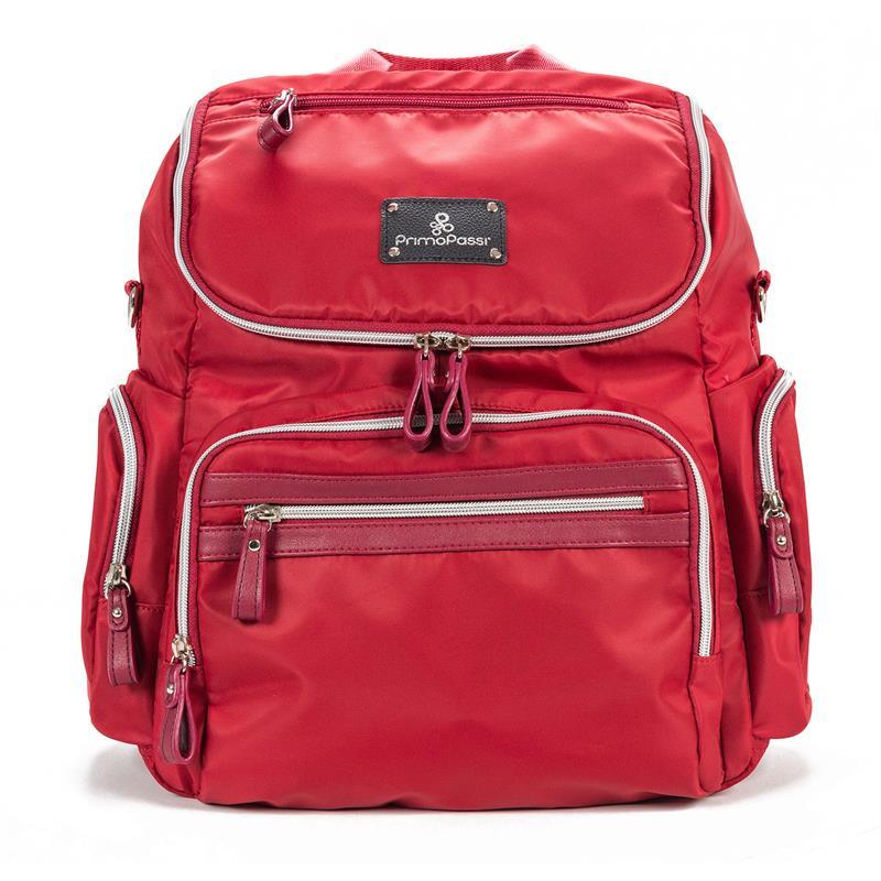 Primo Passi - Red Vittoria Diaper Bag Backpack Image 1
