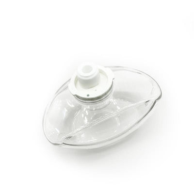 Replacement duckbill valve for Primo Passi wearable breast pump, featuring a transparent design with a white sealing component.