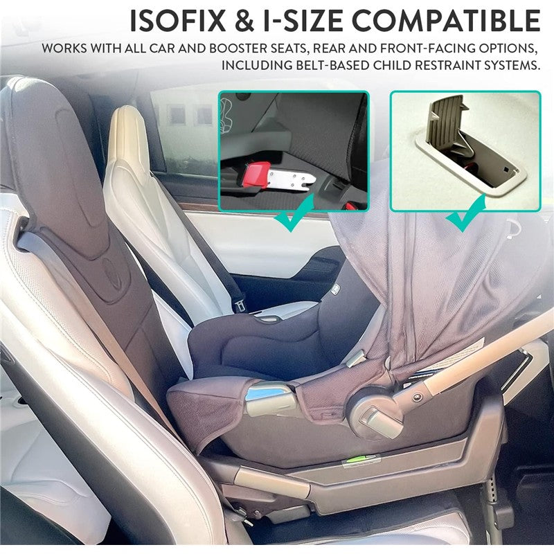 Prince Lionheart Tesla 2-Stage Car Seat Saver - Walnut Image 5
