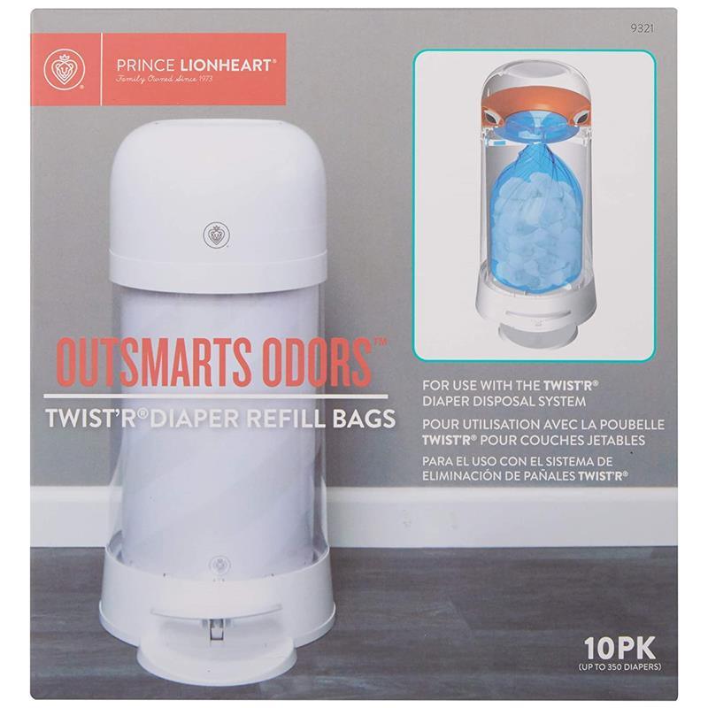 Prince Lionheart - 10Pk Twist'r Diaper Disposal Refill Bags Image 3