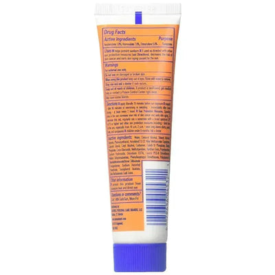 1 oz tube of Banana Boat Sport Performance Sunscreen Lotion SPF 30, featuring orange and white packaging with usage instructions on the back.