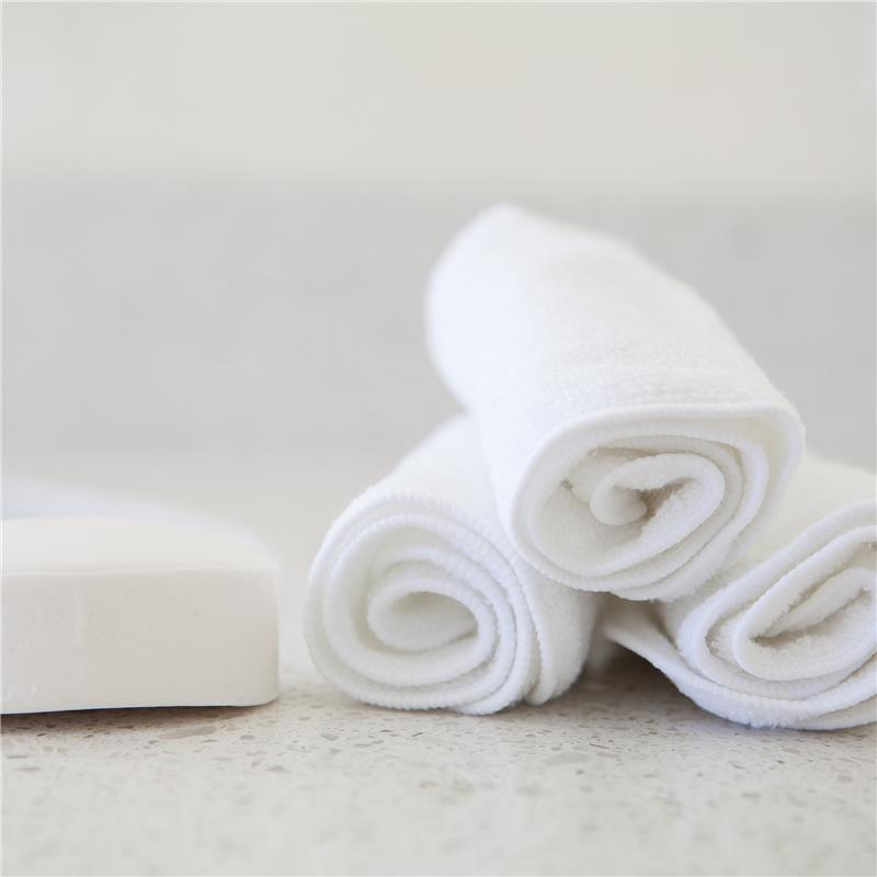 Puj Fresh 3-Pack Washcloths, White Image 4