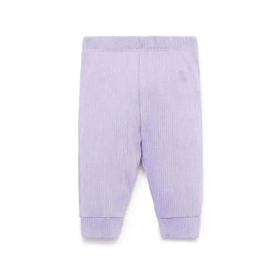 Pure Baby - Baby Girl Rib Leggings, Lilac Image 1