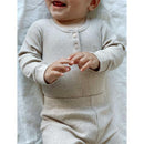 Pure Baby - Baby Neutral Rib Leggings, Biscuit Melange Image 2