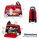 Radio Flyer - 3-in-1 Happy Traveler Camper, Ride on Toy, Toddler Carry-On Storage Image 3