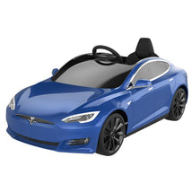 Radio Flyer - Tesla Model S For Kids, Blue Metallic Image 1