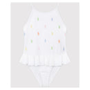 Ralph Lauren Baby - 1 Piece Allover Pony Schiffli Swimsuit 3/3T White Image 1