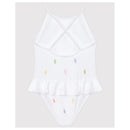 Ralph Lauren Baby - 1 Piece Allover Pony Schiffli Swimsuit 3/3T White Image 2