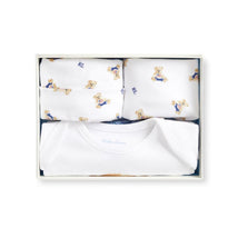 Ralph Lauren Baby 3Pk Box Set Long-Sleeve Interlock Novelty Bear Graphic Bodysuit, Hat, Bib, 9M Image 2