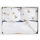 Ralph Lauren Baby - 3Pk Long-Sleeve Interlock Novelty Bear Graphic Bodysuit, Hat, Bib Mult Image 2