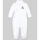 Ralph Lauren Baby - Baby Girls Long-Sleeve Polo Bear Footie Coverall Image 1