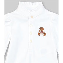 Ralph Lauren Baby - Baby Girls Long-Sleeve Polo Bear Footie Coverall Image 2