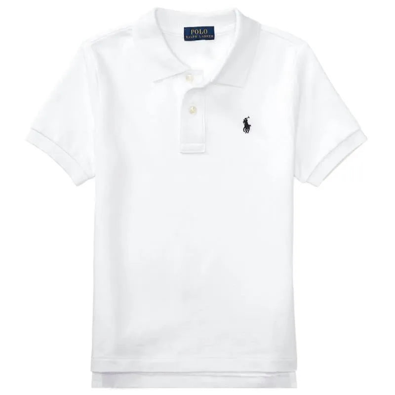 Ralph Lauren Baby - Boy Performance Jersey Polo Shirt, White Image 1