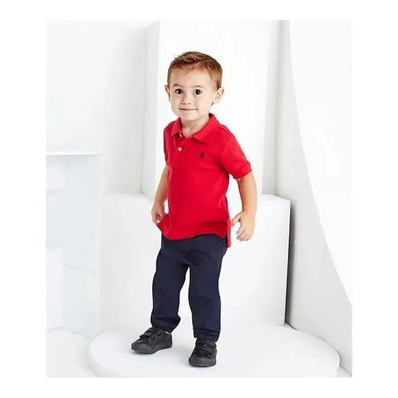 Ralph Lauren Baby Boys Interlock Polo Shirt, Red