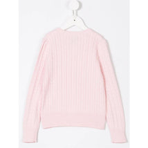 Ralph Lauren Baby Cable-Knit Cotton Cardigan, Hint Of Pink Image 2